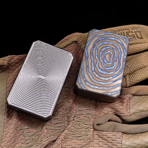 Titanium EDC Storage Box, Fidget Slider Case, Finger Push Decompression - Image 2