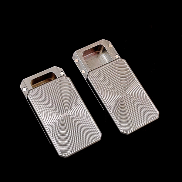 Titanium EDC Storage Box, Fidget Slider Case, Finger Push Decompression - Image 4